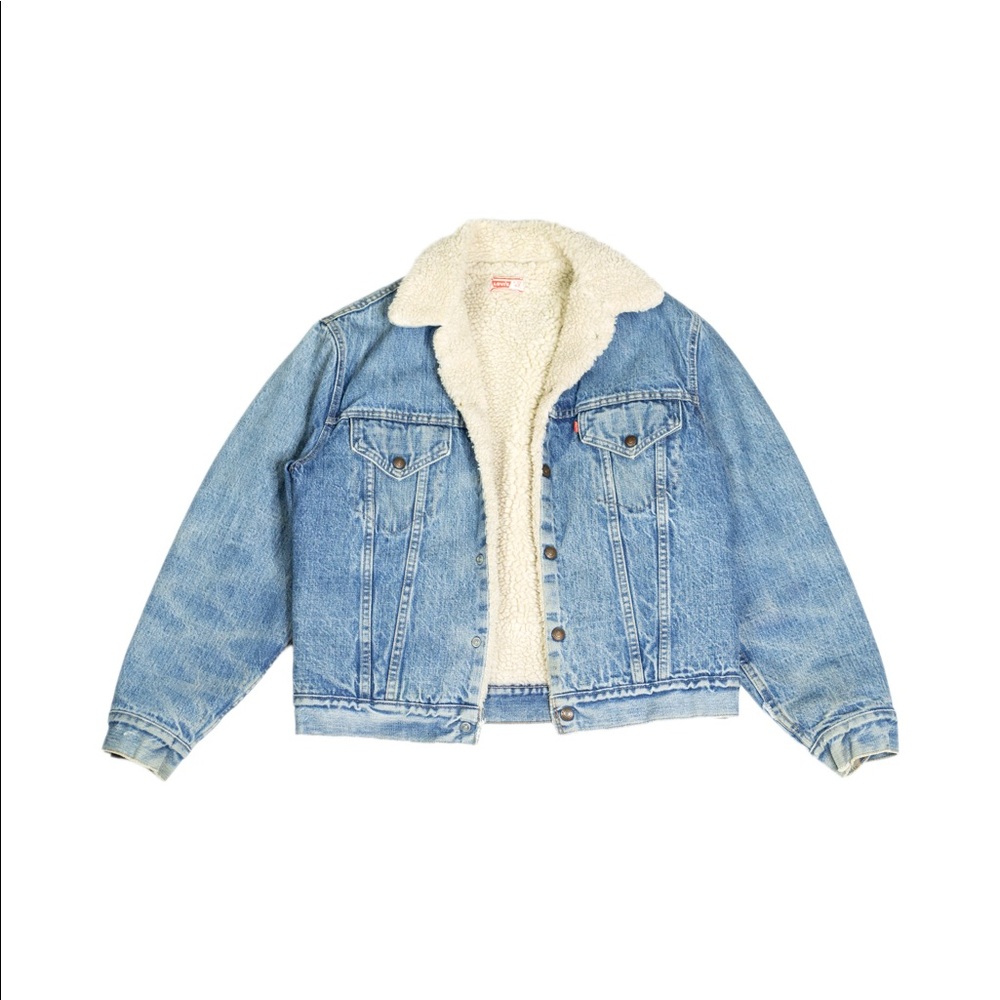 80’s Vintage Levis Sherpa Denim Trucker Jacket